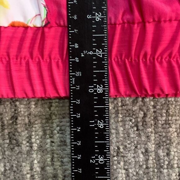 VTG Victoria Morgan Sport Women’s Size Small Spirit Jacket Pink Floral V Neck - Picture 5 of 6